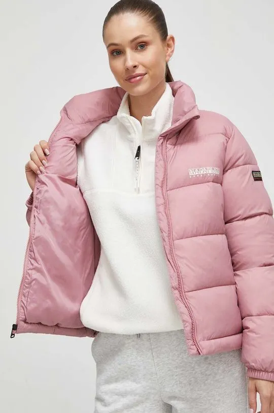 Napapijri jacket women's pink color