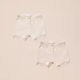 Noralee Cartwheel Shorts in Ivory + Natural