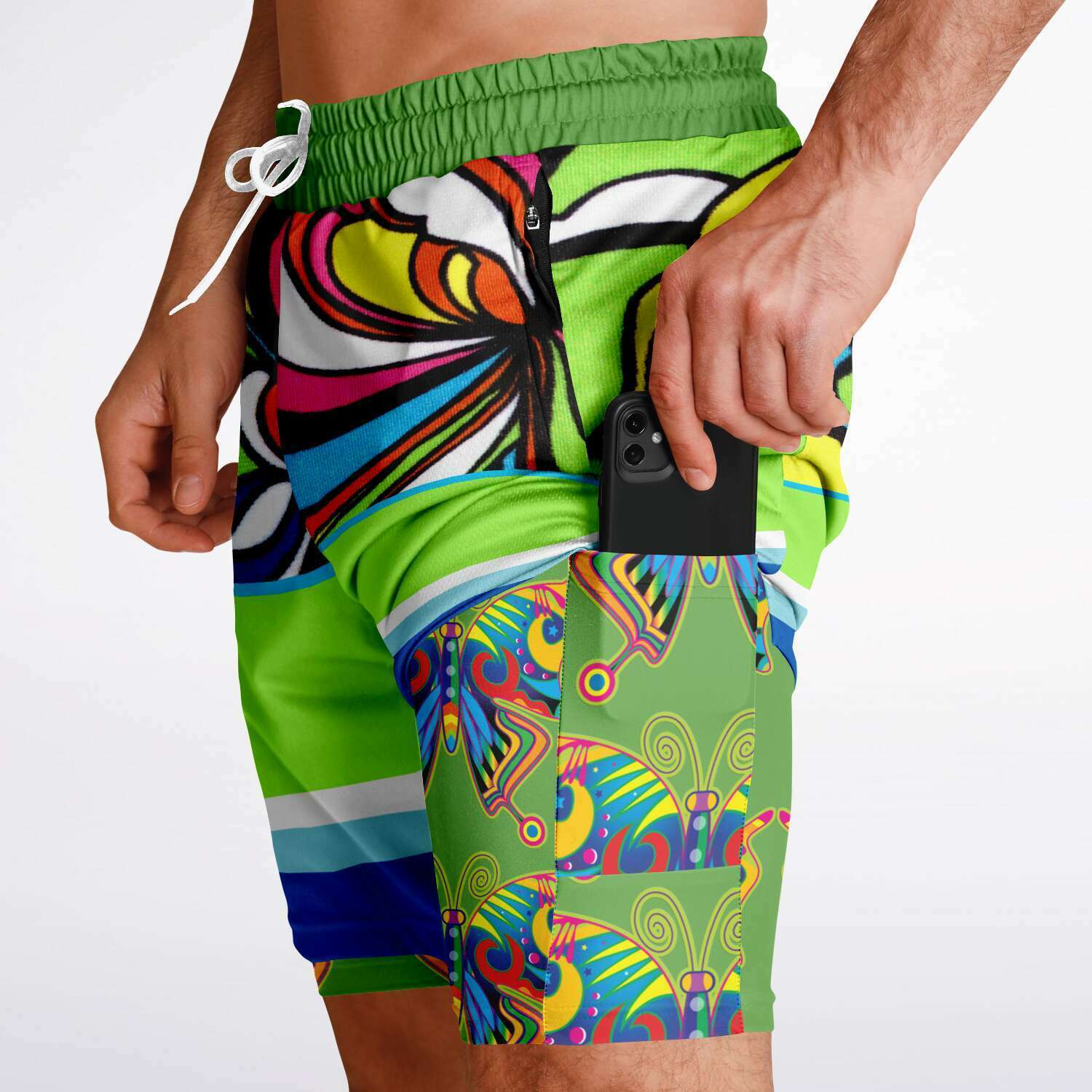 OG San Diego Vintage Floral Athletic Compression Shorts