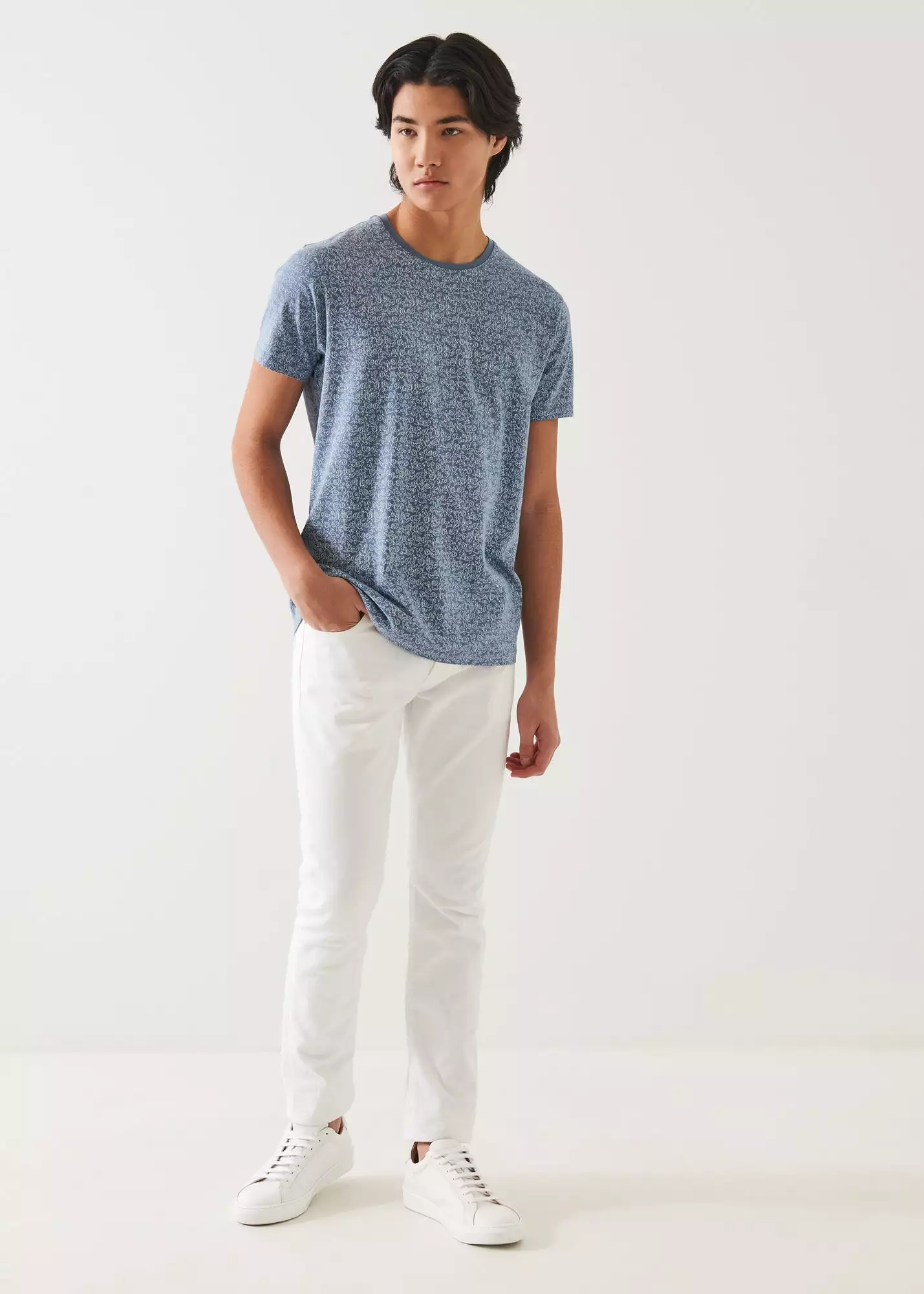 PIMA COTTON STRETCH PRINTED T-SHIRT