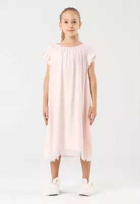 Polka Dots Ruffle Frill Sleep Dress