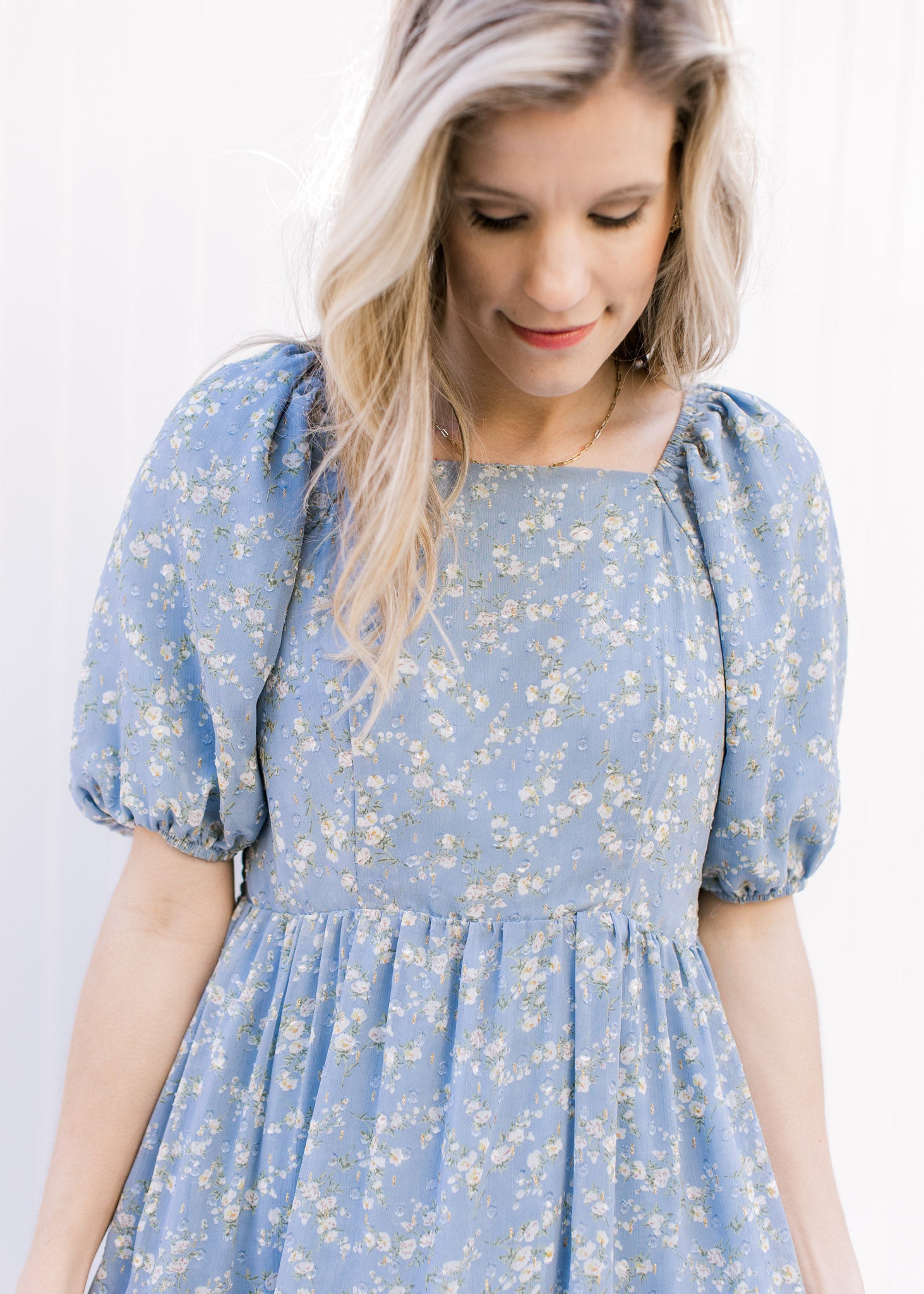 Poppy Blue Floral Dress