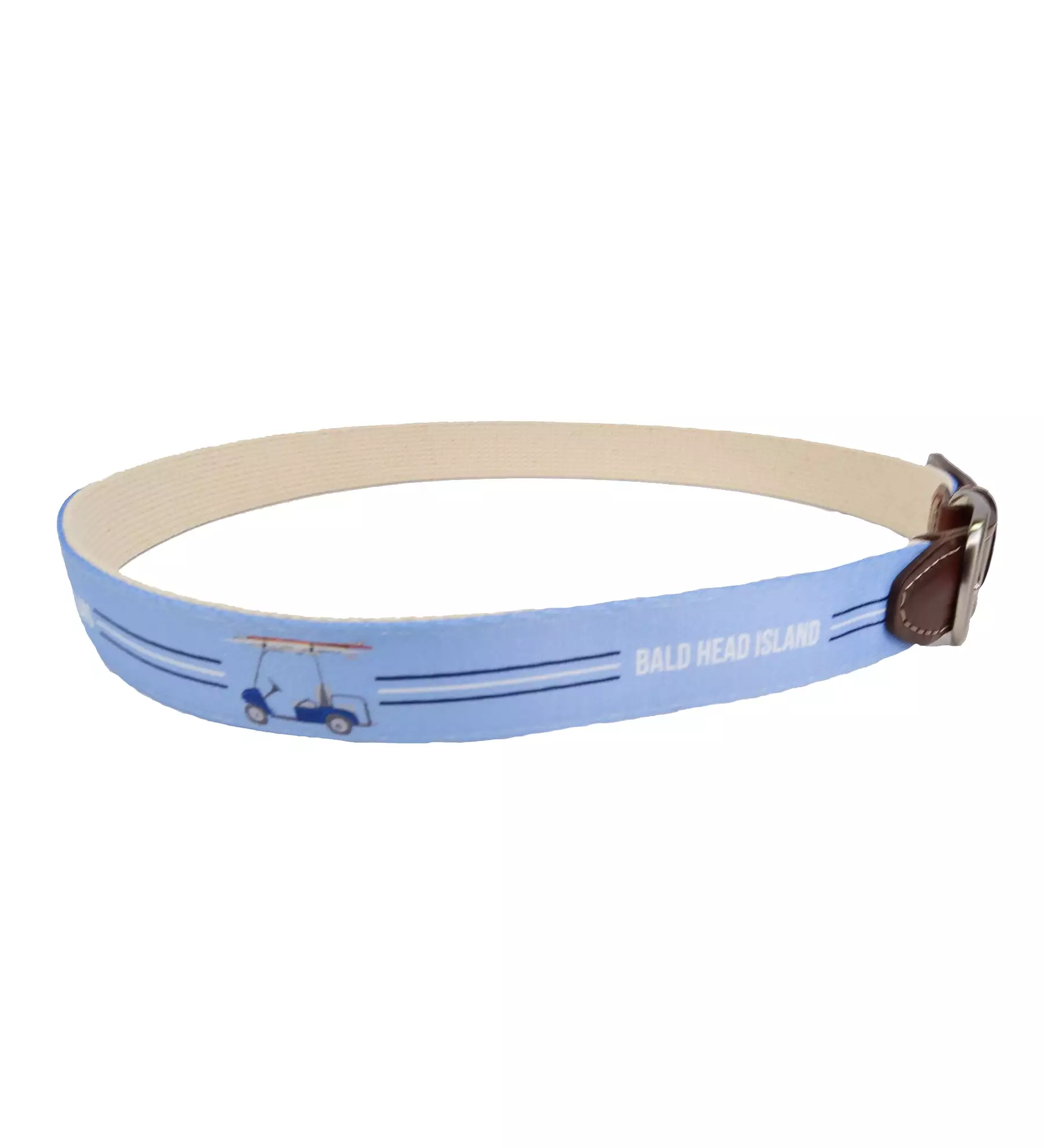 Printed Belt - Light Blue w/ Golf Cart