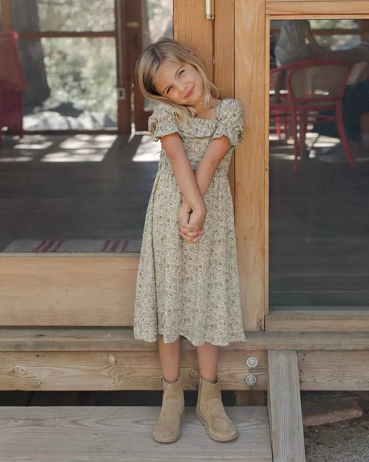 Rylee & Cru - Birdie Dress Golden Garden