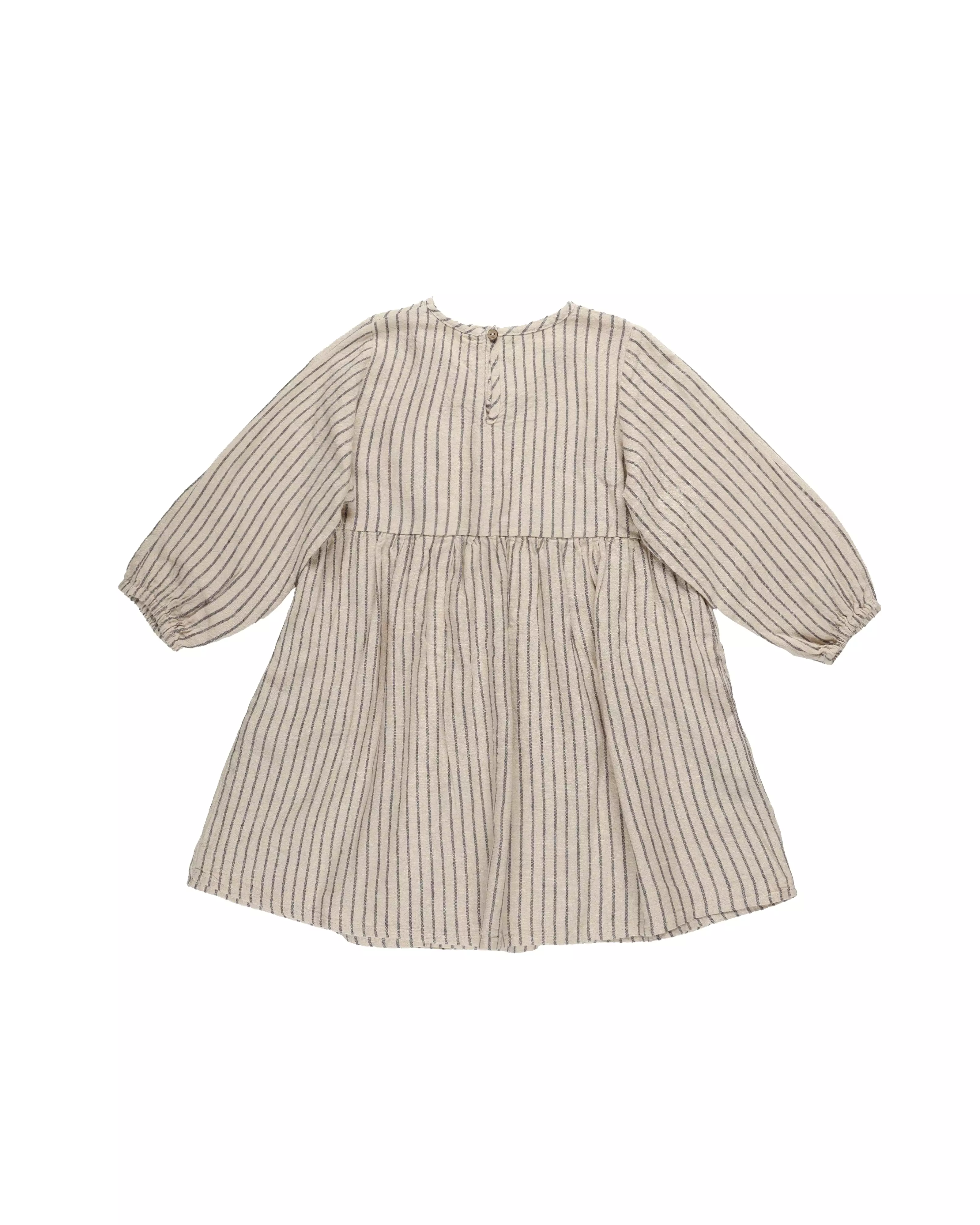 Rylee & Cru - Slate Pinstripe V Neck Babydoll Dress