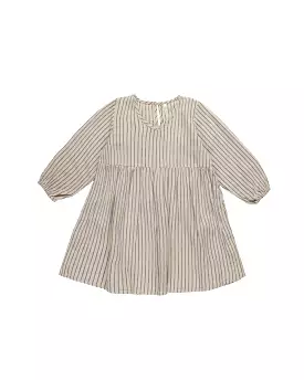 Rylee & Cru - Slate Pinstripe V Neck Babydoll Dress