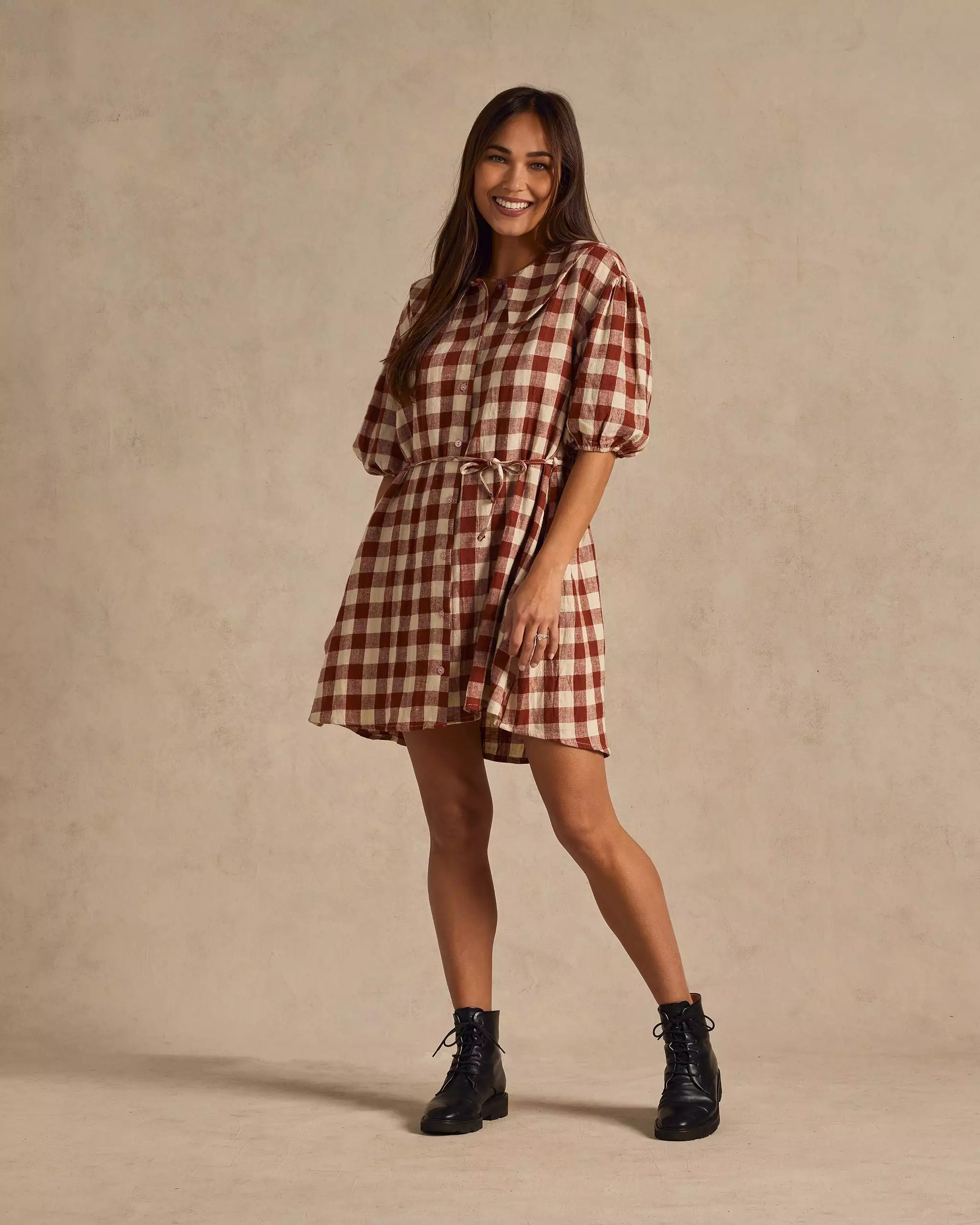 Rylee & Cru - Women's Ruby Plaid Olive Dress