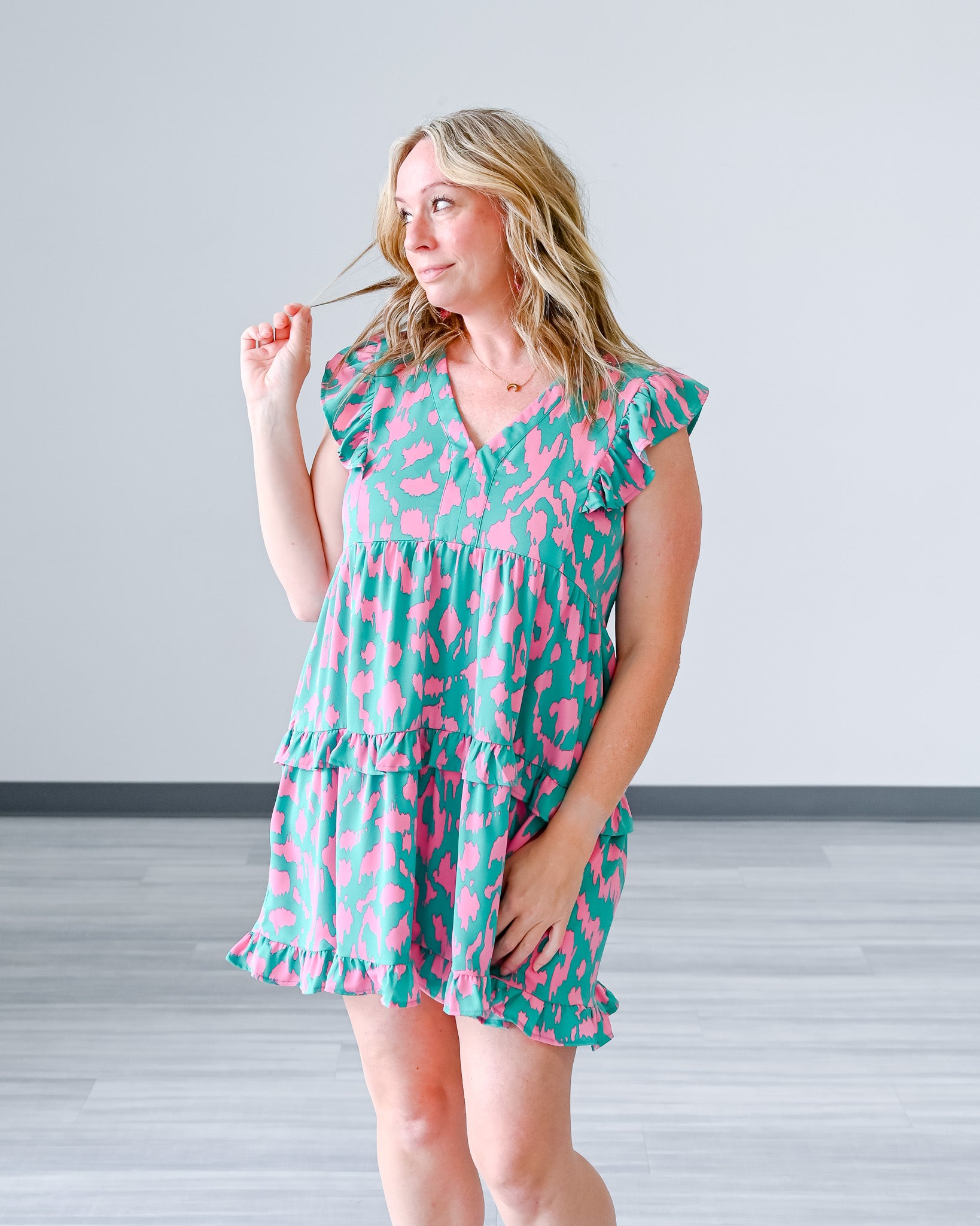 S-2X Nantucket Ruffle Mini Dress