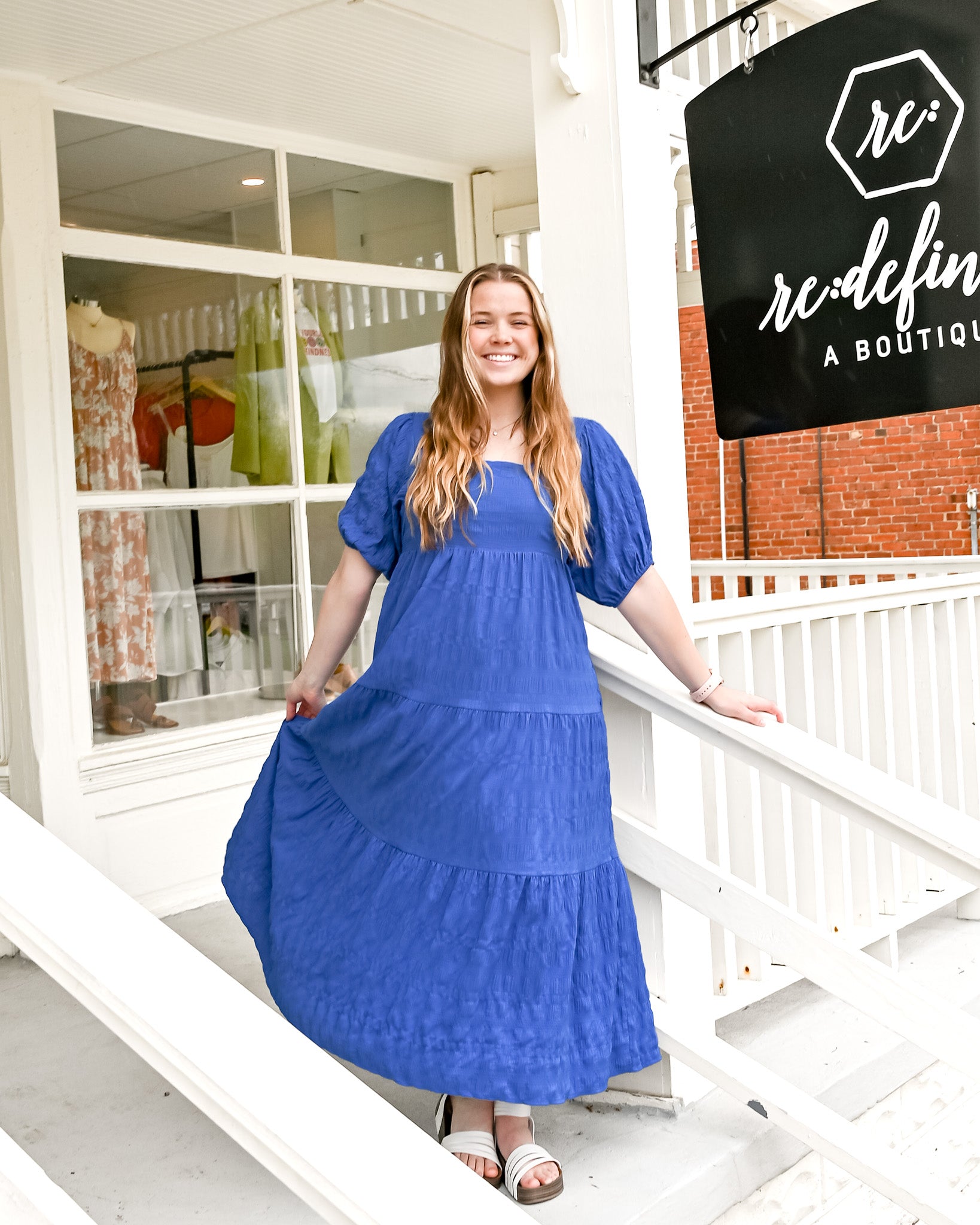 S-3X Blue Skies Midi Dress