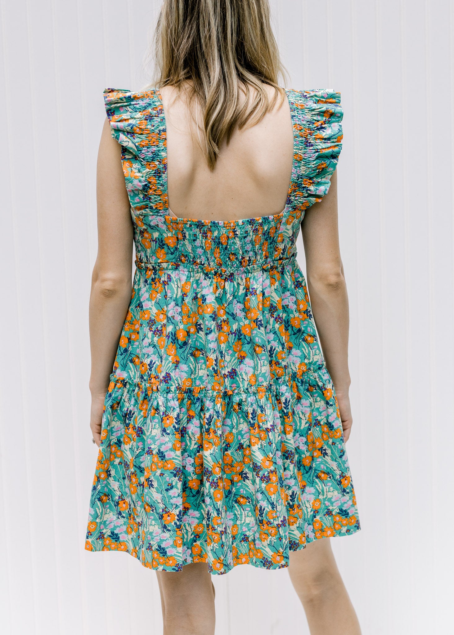 Sage Multi Floral Dress