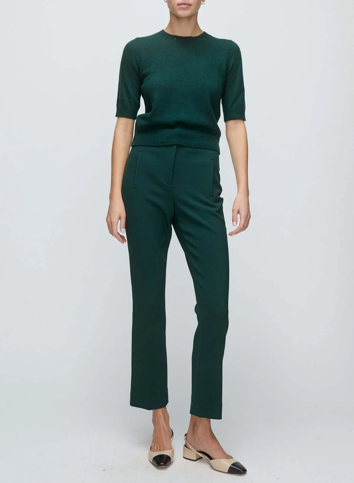 Shana Cashmere Sweater - Pine