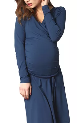 Side Wrap Maternity Dress