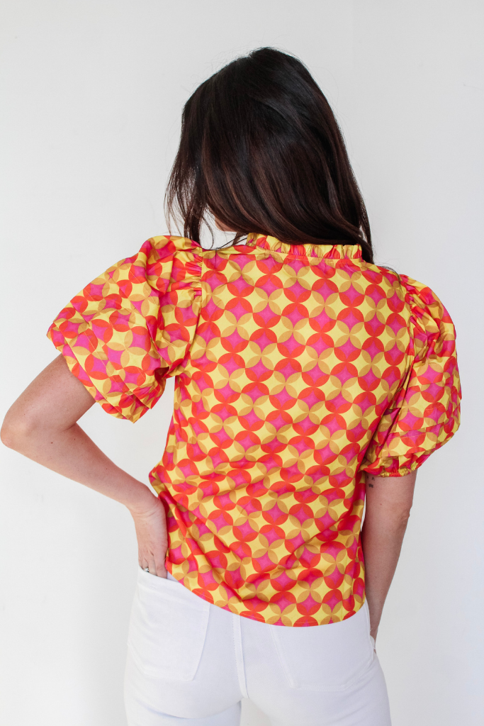 Sunny Delight Puff Sleeve Top