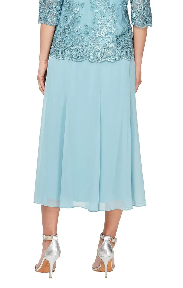 Tea-Length Chiffon Skirt