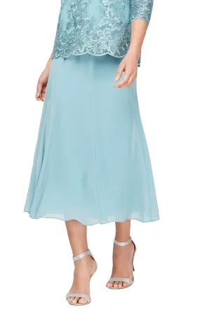 Tea-Length Chiffon Skirt