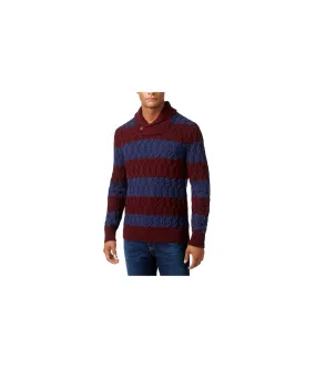 Tommy Hilfiger Mens Striped Knit Sweater, TW1