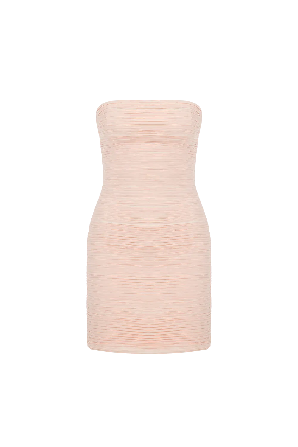 Valentina - Pleated Chiffon Strapless Dress