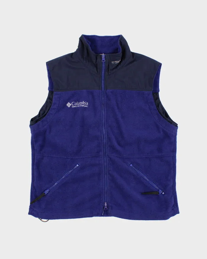 Vintage 90s Columbia Sleeveless Tech Fleece  - M