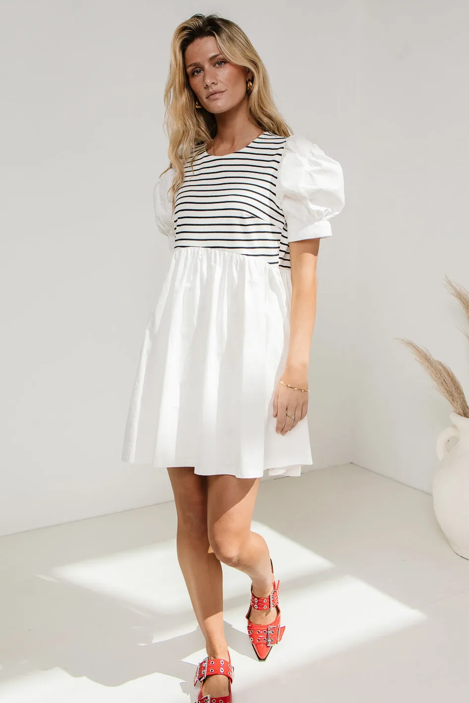 Virginia Puff Sleeve Mini Dress - FINAL SALE