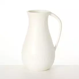 White Chiffon Stone Pitcher