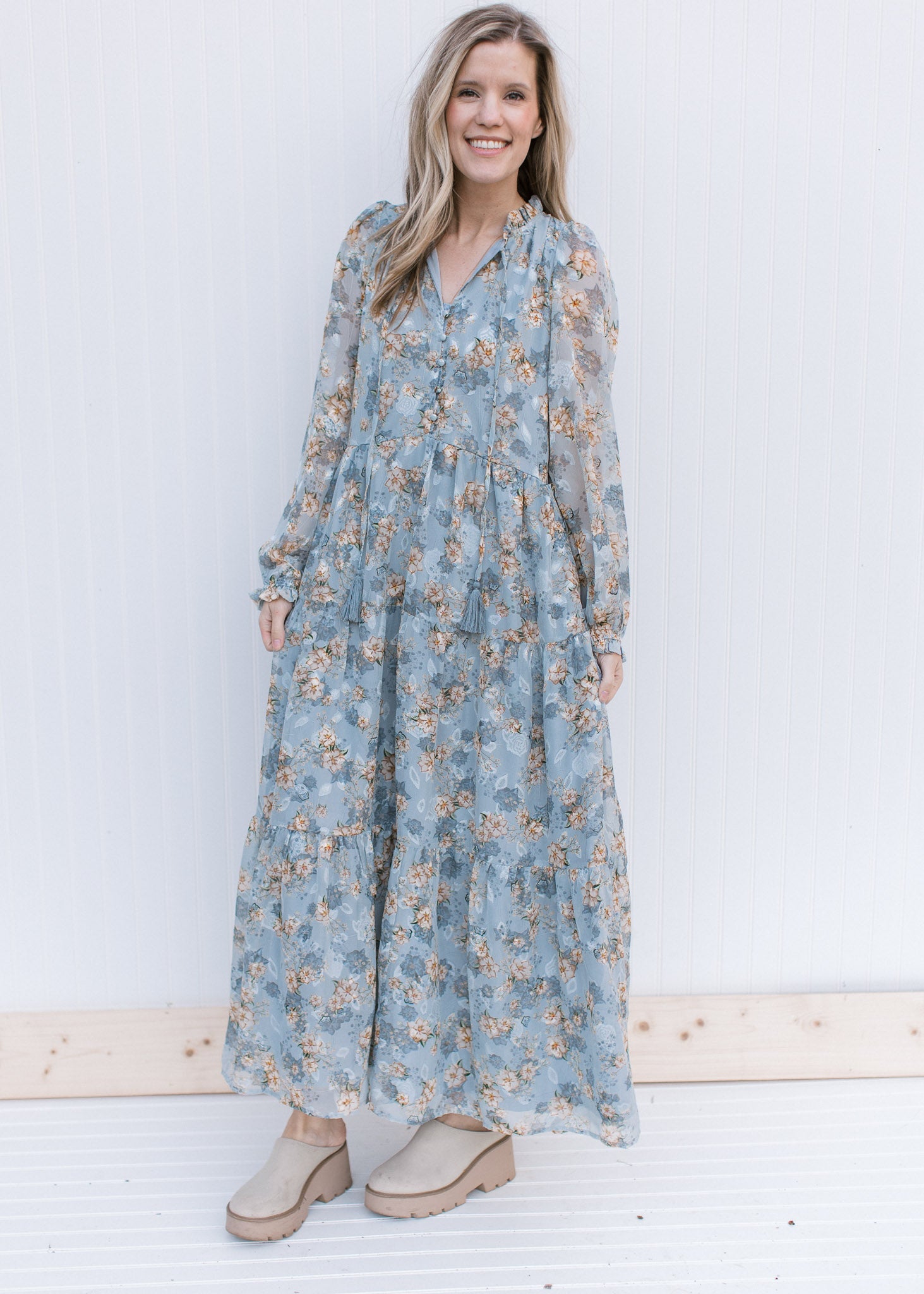 X Baby Blues Floral Maxi