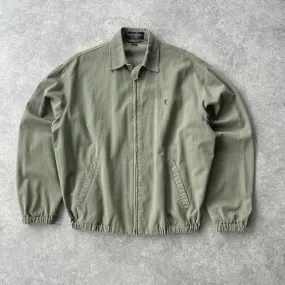 YSL 2000s heavyweight embroidered harrington jacket (M)