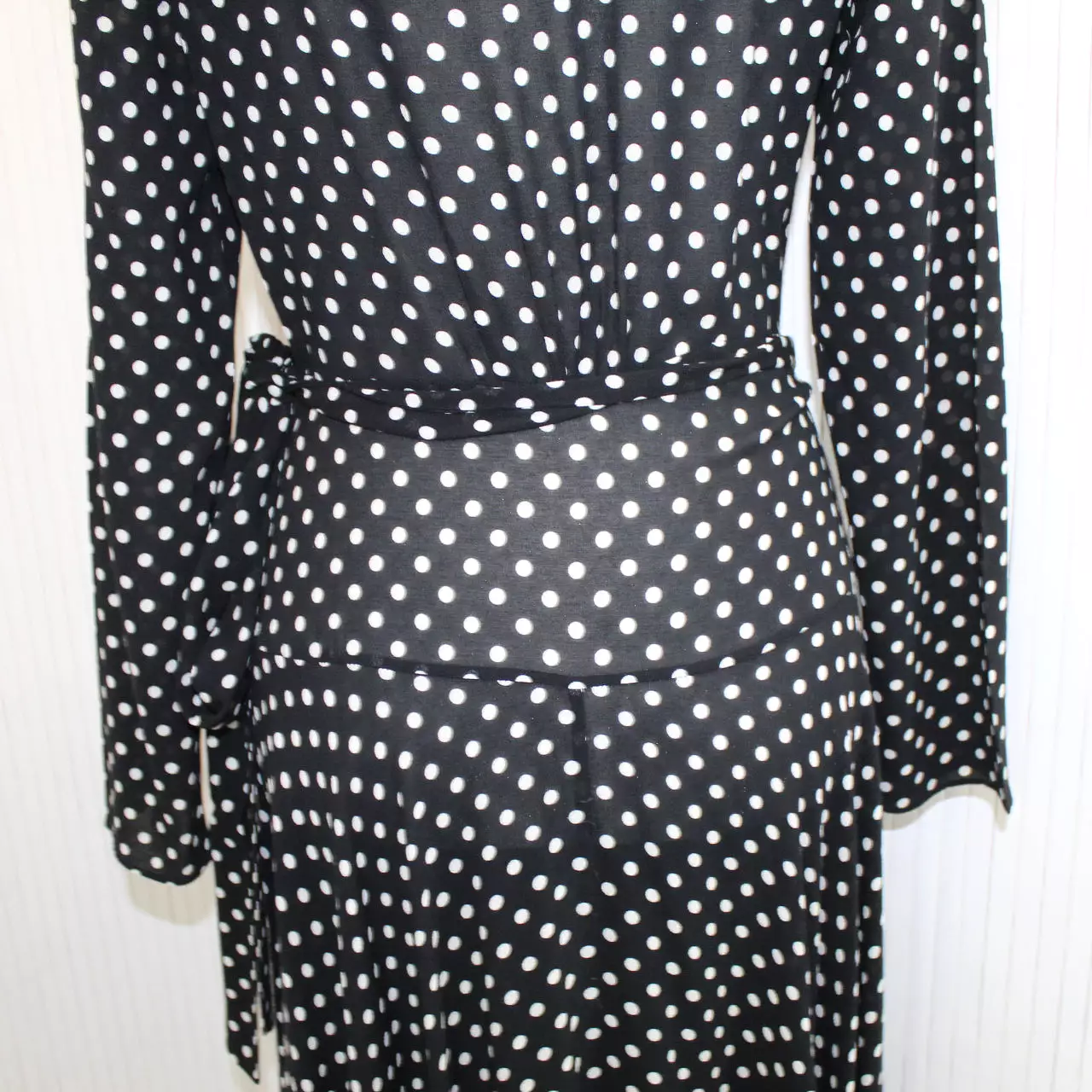 Zimmermann Monochrome Polka Dot Wrap Dress S